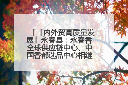 「内外贸高质量发展」永春县：永春香全球供应链中心、中国香都选品中心相继运营——一根香“点燃”百亿产业