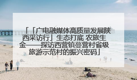 「广电融媒体高质量发展陕西采访行」生态打底 农旅生金——探访西营镇蔓营村省级旅游示范村的振兴密码