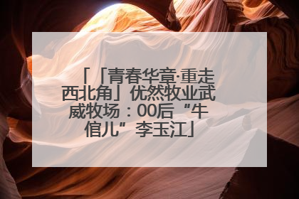 「青春华章·重走西北角」优然牧业武威牧场：00后“牛倌儿”李玉江