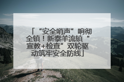 “安全哨声”响彻全镇！新泰羊流镇“宣教+检查”双轮驱动筑牢安全防线