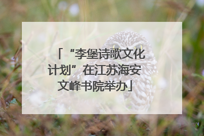“李堡诗歌文化计划”在江苏海安文峰书院举办