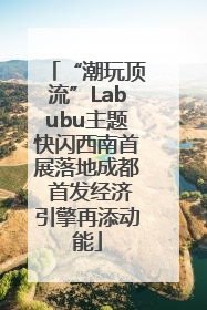 “潮玩顶流”Labubu主题快闪西南首展落地成都 首发经济引擎再添动能