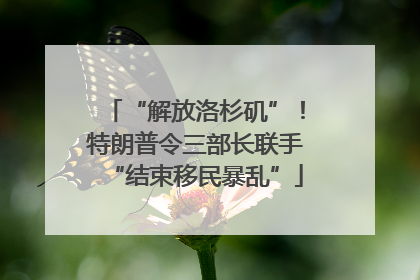 “解放洛杉矶”！特朗普令三部长联手“结束移民暴乱”