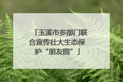 玉溪市多部门联合宣传壮大生态保护“朋友圈”
