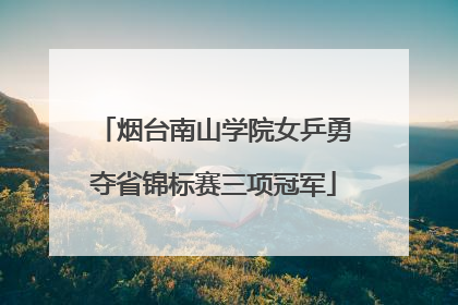 烟台南山学院女乒勇夺省锦标赛三项冠军