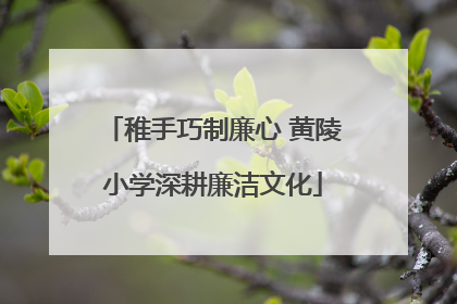 稚手巧制廉心 黄陵小学深耕廉洁文化