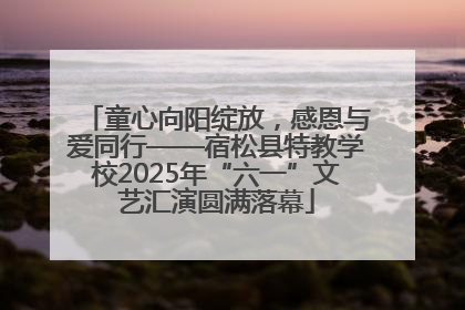 童心向阳绽放，感恩与爱同行——宿松县特教学校2025年“六一”文艺汇演圆满落幕