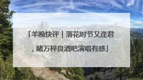 羊晚快评｜落花时节又逢君，睹万梓良酒吧演唱有感