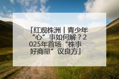 红观株洲丨青少年“心”事如何解？2025年首场“株事好商量”议良方