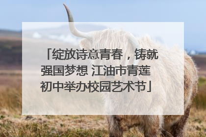 绽放诗意青春，铸就强国梦想 江油市青莲初中举办校园艺术节