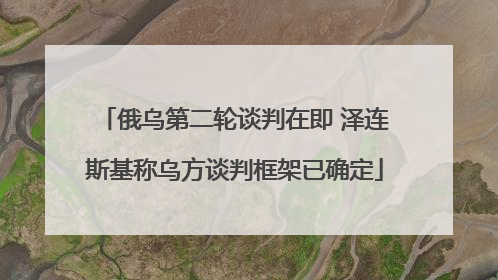 俄乌第二轮谈判在即 泽连斯基称乌方谈判框架已确定