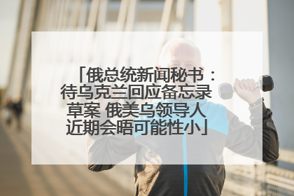 俄总统新闻秘书：待乌克兰回应备忘录草案 俄美乌领导人近期会晤可能性小