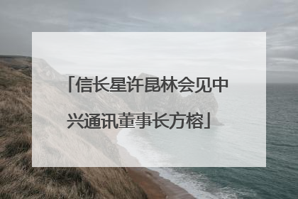 信长星许昆林会见中兴通讯董事长方榕