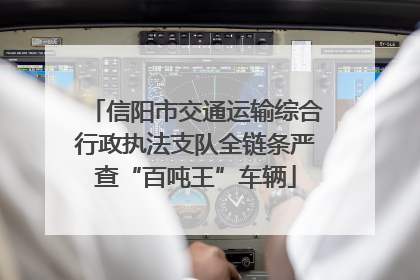 信阳市交通运输综合行政执法支队全链条严查“百吨王”车辆