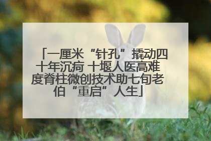 一厘米“针孔”撬动四十年沉疴 十堰人医高难度脊柱微创技术助七旬老伯“重启”人生