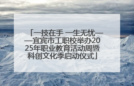 一技在手 一生无忧——宜宾市工职校举办2025年职业教育活动周暨科创文化季启动仪式