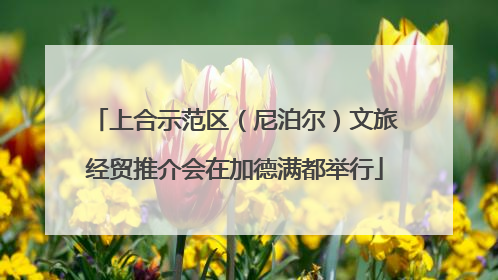 上合示范区(尼泊尔)文旅经贸推介会在加德满都举行