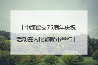 中缅建交75周年庆祝活动在内比都隆重举行