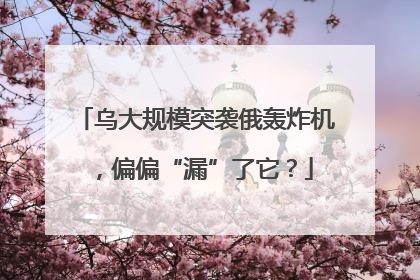 乌大规模突袭俄轰炸机，偏偏“漏”了它？