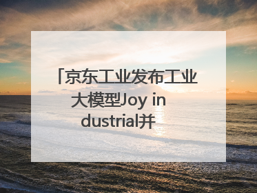 京东工业发布工业大模型Joy industrial并启动上海“链动众城 万亿降本”计划