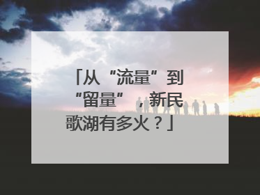 从“流量”到“留量”，新民歌湖有多火？