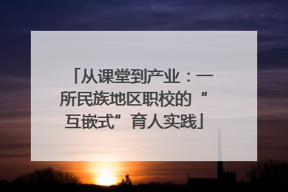 从课堂到产业：一所民族地区职校的“互嵌式”育人实践