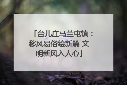 台儿庄马兰屯镇：移风易俗绘新篇 文明新风入人心