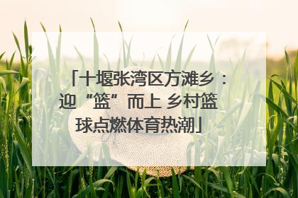 十堰张湾区方滩乡：迎“篮”而上 乡村篮球点燃体育热潮