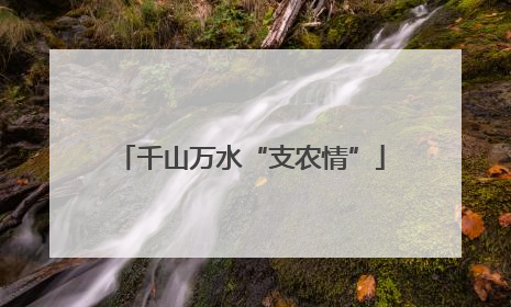 千山万水“支农情”