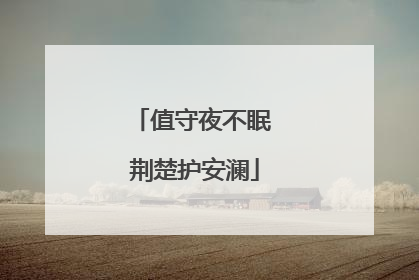 值守夜不眠 荆楚护安澜