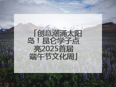 创意潮涌太阳岛！昆仑学子点亮2025首届端午节文化周