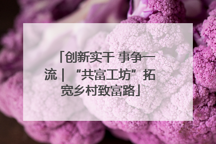 创新实干 事争一流｜“共富工坊”拓宽乡村致富路