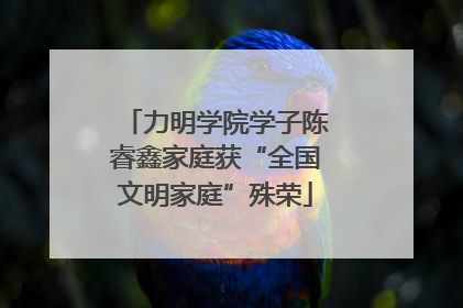 力明学院学子陈睿鑫家庭获“全国文明家庭”殊荣