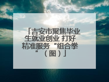 吉安市聚焦毕业生就业创业 打好精准服务“组合拳”（图）
