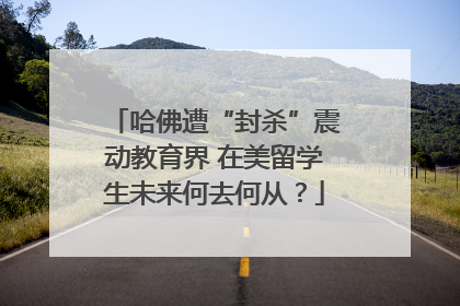 哈佛遭“封杀”震动教育界 在美留学生未来何去何从？