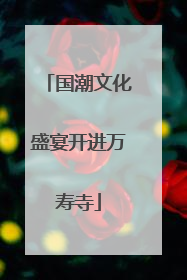 国潮文化盛宴开进万寿寺