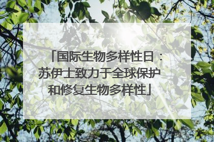 国际生物多样性日：苏伊士致力于全球保护和修复生物多样性