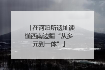 在河泊所遗址读懂西南边疆“从多元到一体”