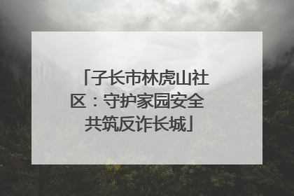 子长市林虎山社区：守护家园安全 共筑反诈长城