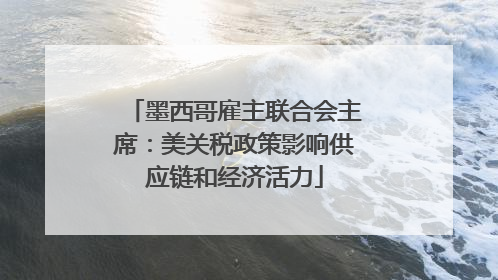 墨西哥雇主联合会主席：美关税政策影响供应链和经济活力