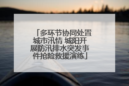 多环节协同处置城市汛情 城阳开展防汛排水突发事件抢险救援演练