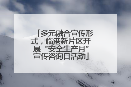 多元融合宣传形式，临港新片区开展“安全生产月”宣传咨询日活动
