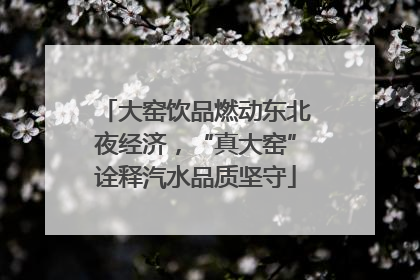 大窑饮品燃动东北夜经济，“真大窑”诠释汽水品质坚守