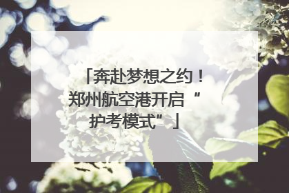奔赴梦想之约！郑州航空港开启“护考模式”