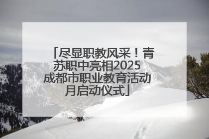 尽显职教风采！青苏职中亮相2025成都市职业教育活动月启动仪式
