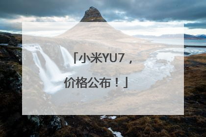 小米YU7，价格公布！