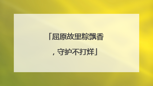 屈原故里粽飘香，守护不打烊