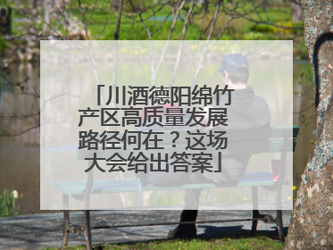 川酒德阳绵竹产区高质量发展路径何在？这场大会给出答案