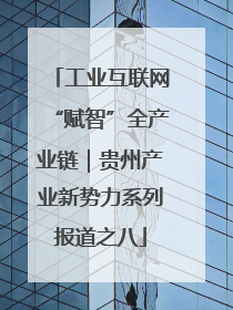 工业互联网“赋智”全产业链｜贵州产业新势力系列报道之八