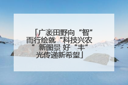 广袤田野向“智”而行绘就“科技兴农”新图景 好“丰”光传递新希望
